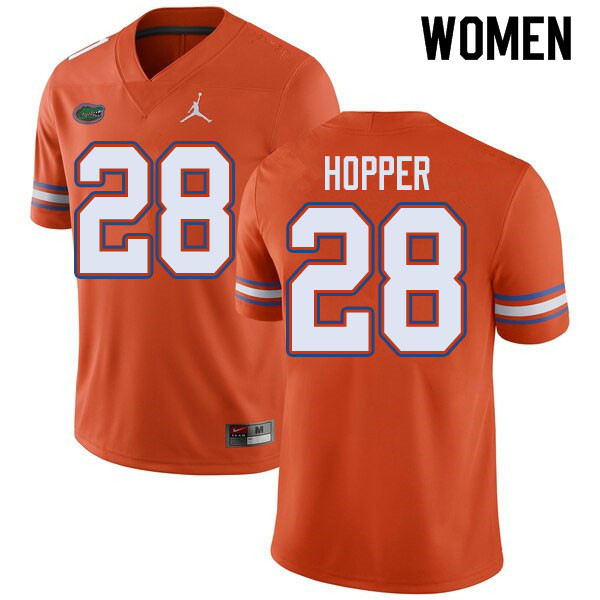 Jordan Brand Women #28 Ty'Ron Hopper Florida Gators College Football Jerseys Sale-Orange - Click Image to Close